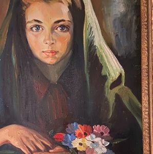 An original oil canvas Ben Moshe